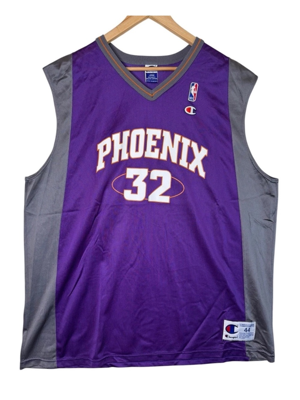 Champion NBA Phoenix Suns Jason Kidd #32 Basketball Jersey Purple Men's Size 44